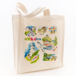 North Devon Canvas Bag illustrated by Diz Andrews