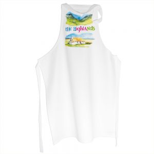 The Highlands Apron illustrated by Diz Andrews