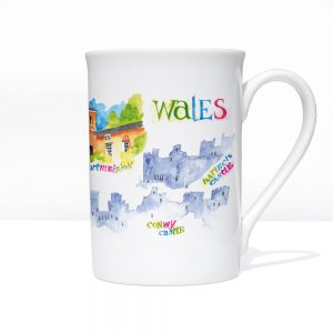 Wales china mug